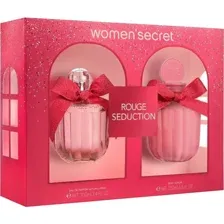 Подарочный косметический набор WomenSecret Rouge Seduction, парфюмерная вода  лосьон для тела, 100  200 мл