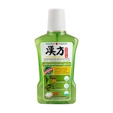 Ополаскиватель для полости рта KAMPO ORIENTAL CARE Бамбук с морской солью и кальцием для укрепления дёсен, 320 мл