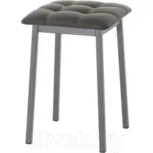 Табурет AMC Comfort 7К4.8 (кожзам, серо-коричневый/графит)