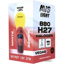 Галогенная лампа AVS Vegas H27/881 12V 27W 1шт [A78216S]