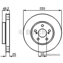 Тормозной диск Bosch 0986478584
