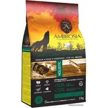 Сухой корм для собак Ambrosia Senior & Sterilized Fresh Turkey & Salmon (для всех пожилых пород, стерилизованных с индейкой и лососем) 2 кг