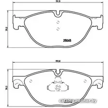 Тормозные колодки Brembo P06076