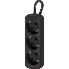 Удлинитель с заземлением Defender M350 (99323 черный)