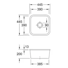 Кухонная мойка Villeroy & Boch Cisterna 50 670302FU