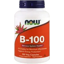Комплекс витаминов группы B B-100 NOW Foods 100 капсул