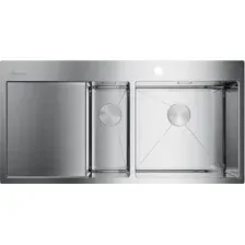 Кухонная мойка Omoikiri Akisame 100-2-IN-R 4973547 (нержавеющая сталь)