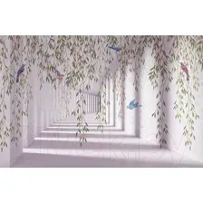 Фотообои листовые Citydecor Flower Tunnel 3D 5 (400x260)