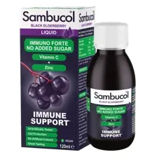 Самбукол (экстракт черной бузины) с витамином C и Цинком (Без сахара), Sambucol, 120 мл
