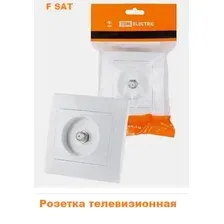 Розетка телевизионная TDM Electric Таймыр SQ1814-0032 (белый)