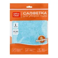 Салфетка хозяйственная OfficeClean Микрофибра Премиум для пола 50x60 320866 (голубой)