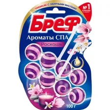 Блок для унитаза Бреф Ароматы спа, Роскошь, 2х50 г