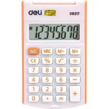 Калькулятор Deli E39217 (оранжевый)