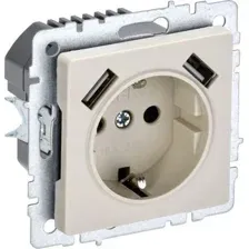 Розетка IEK Brite BR-R14-16-U21-D31-K10