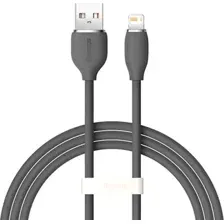 Кабель Baseus Jelly Liquid Silica Gel USB Type-A - Lightning (1.2 м, черный)