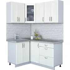 Готовая кухня Интерлиния Мила Крафт 1.2x1.6 (дуб полярный)
