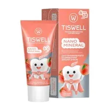 Паста зубная детская TISWELL Нежный персик реминерализующая с наногидроксиапатитом, с 6 лет, 60 г