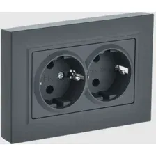 Розетка IEK Brite РС12-3-БрГ