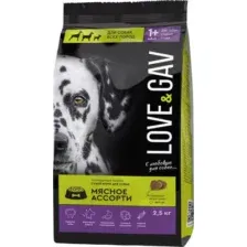 Сухой корм для собак LoveGav Мясное ассорти 2.5 кг
