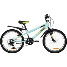 Детский велосипед Novatrack Racer 20 20SH6V.RACER.BL20 (голубой/черный, 2020)
