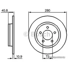 Тормозной диск Bosch 0986479181