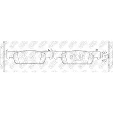 Тормозные колодки дисковые передняя ось NIBK PN43001