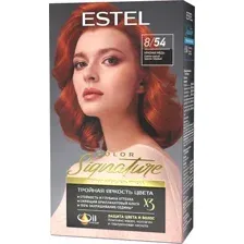 Крем-краска для волос Estel Color Signature 8/54 (красная медь)