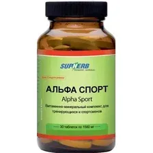 Комплекс SupHerb Альфа Спорт 1580мг (30 таблеток)