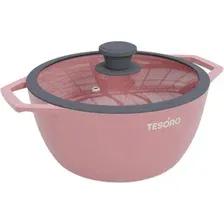 Кастрюля Tesoro Florence Induction Total Pink TF6630tpi