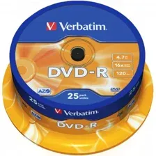 DVD-R диск Verbatim 4.7Gb 16x 43522 (25 шт.)