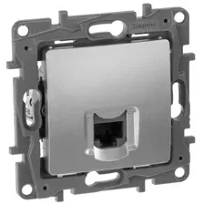 Розетка Legrand Etika 672453 (алюминий)