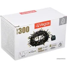 Светодиодная гирлянда Vegas Нить 55071 300 LED (белый теплый)