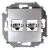 Розетка телефонная Simon 1591589-033 (алюминий)