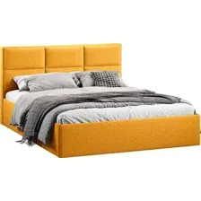 Кровать Трия Стелла Тип 1 c ПМ и заглушиной 160x200 (экомех Barni Curcuma)