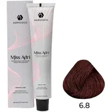 Крем-краска Adricoco Miss Adri 6.8 (100мл, темный блонд капучино)