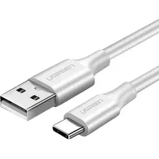 Кабель UGREEN US287 USB-A to Type C 1,5m White (60122)