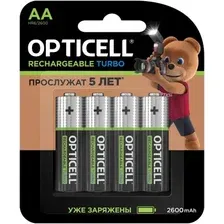 Аккумулятор Opticell Turbo Rechargeable AA (4 шт)