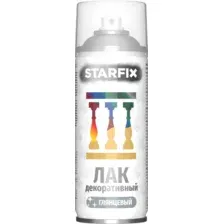 Лак декоративный акриловый прозрачный STARFIX 520мл
