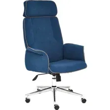 Офисное кресло TetChair Charm (флок, синий)