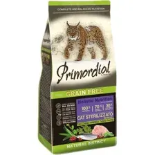 Сухой корм для кошек Primordial GF Adult Sterilized Turkey &amp; Herring 6 кг (для стерилизованных кошек и кастрированных котов с индейкой и селдью)