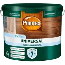 Пропитка для дерева Pinotex Universal 2в1 (9л, индонезийский тик)