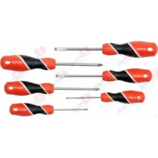 YATO YT-25965 Набор отверток 6 пр: 100 мм - SL5, SL6, PH1, PH2, 75 мм - SL3, PH0, блистер