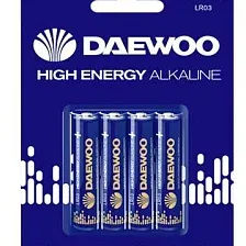 Батарейка Daewoo High Energy Alkaline AAA 4 шт. 5030381