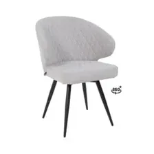 Стул ROB-R1 360, b20 SILVER LUX\черный