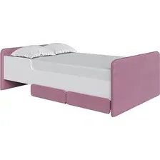 Кровать PROxSON Mika 90x200 (белый/Manhattan 22 ягодный пломбир)