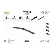 Щетка стеклоочистителя бескаркасная 575011 VALEO 750/30'' мм/"