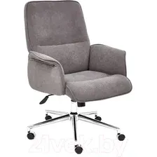 Офисное кресло TetChair York (флок, серый)