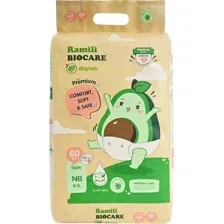 Подгузники Ramili Biocare Newborn NBD60 (NB, 60 шт)