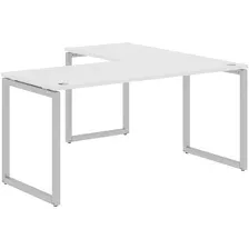 Стол угловой Xten-Q XQCT 1615 Silver (L), белый