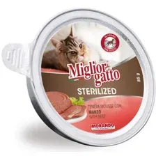 Влажный корм для кошек Miglior Gatto Sterilized Beef (85г)